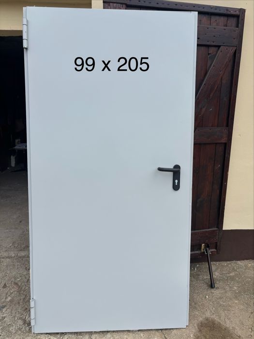 Drzwi stalowe metalowe techniczne przeciwpożarowe  El30 El60