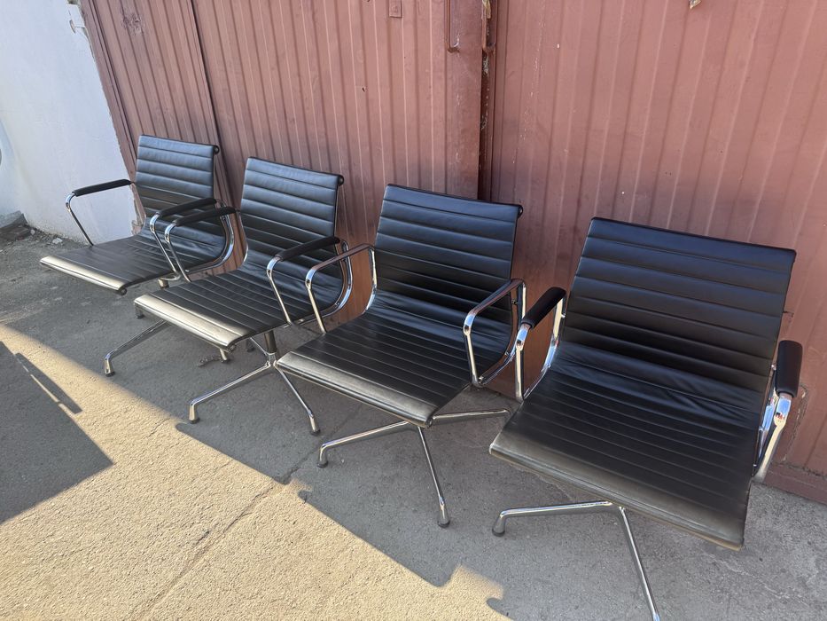 Vitra herman miller ea 108 skóra krzesło fotel
