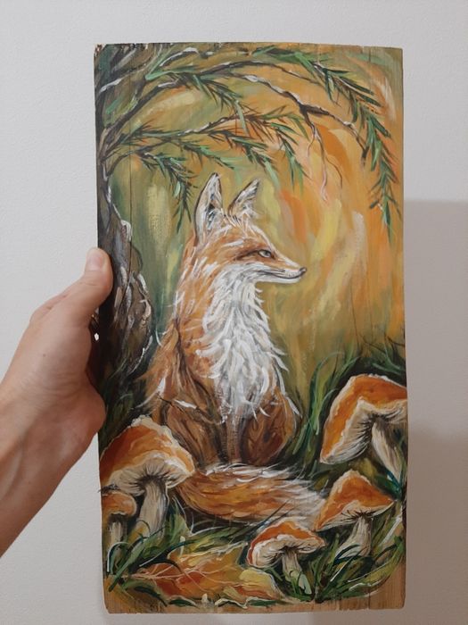 Ręcznie malowany na desce