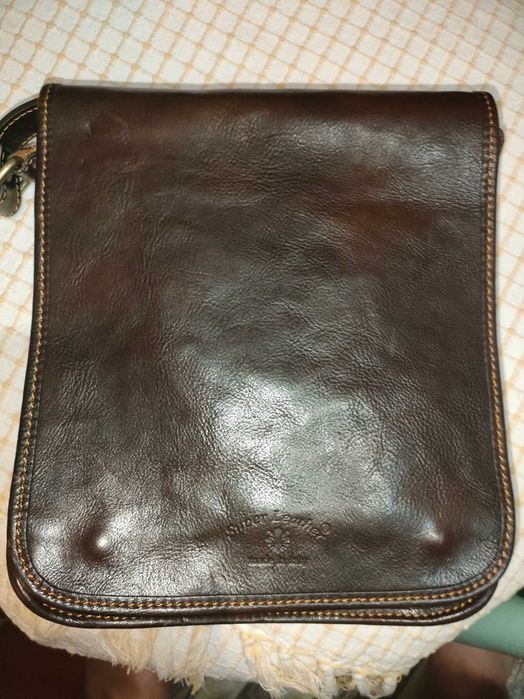 Bolsa Homem tiracolo pele de grande qualidade Italiana