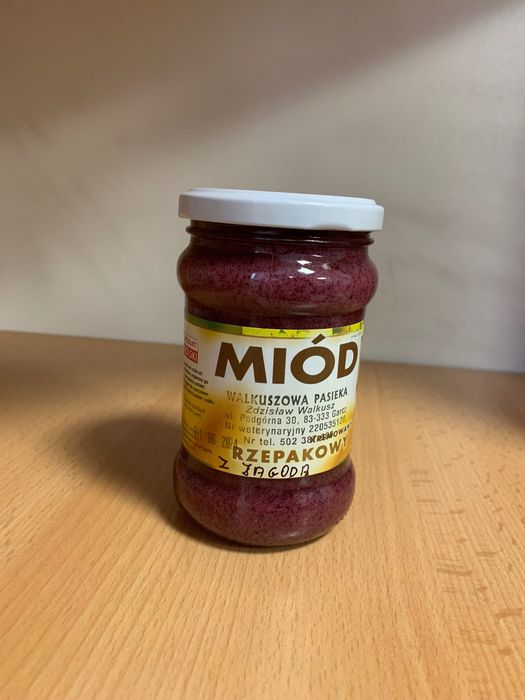 Miody kremowane, propolis, pyłek pszczeli z Walkuszowej Pasieki