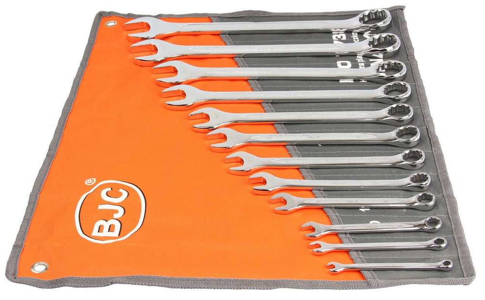 Klucze płasko oczkowe 12 szt płachta zestaw komplet 6-32mm klucz