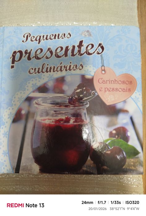 Livro de receitas para pequenos presentes