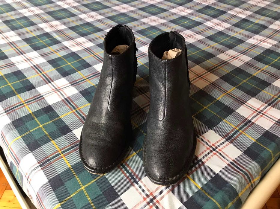 Кожаные ботики Clarks размер 39-40.