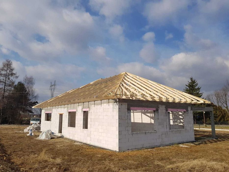 Wiązary bindry prefabrykowana konstrukcja dachowa