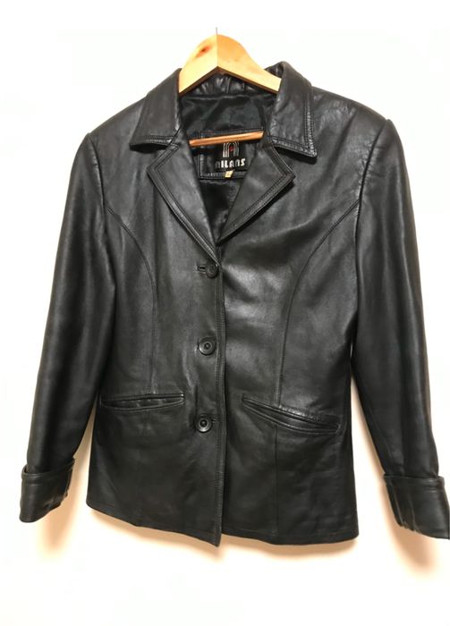Піджак шкіряний. Чорний