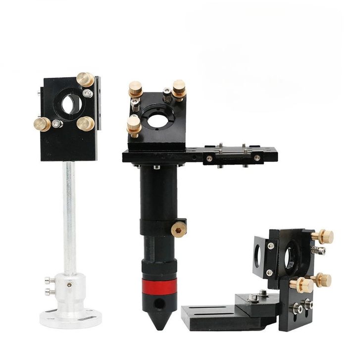 Лазерна головка із тримачами дзеркал, лінза 20мм, здеркало 25мм!