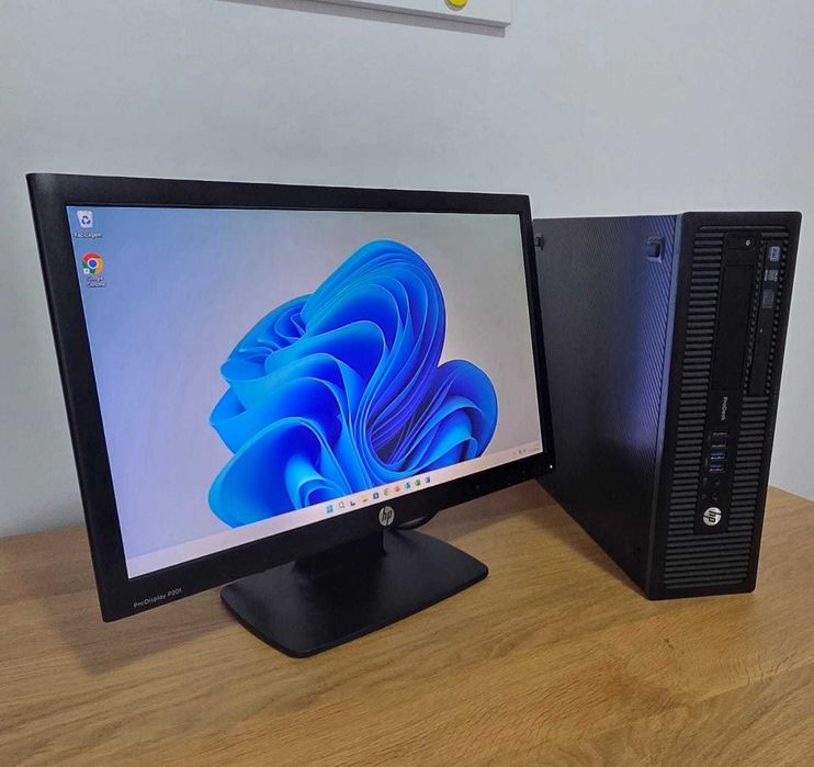 Computador Core i5 com monitor HP Pro de 20 polegadas