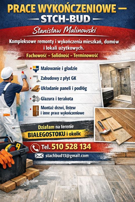 Prace wykończeniowe