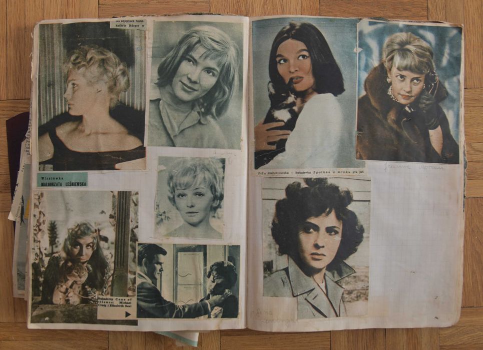 Album starych wycinków filmowych lata 50 Tyszkiewicz Cybulski Dean