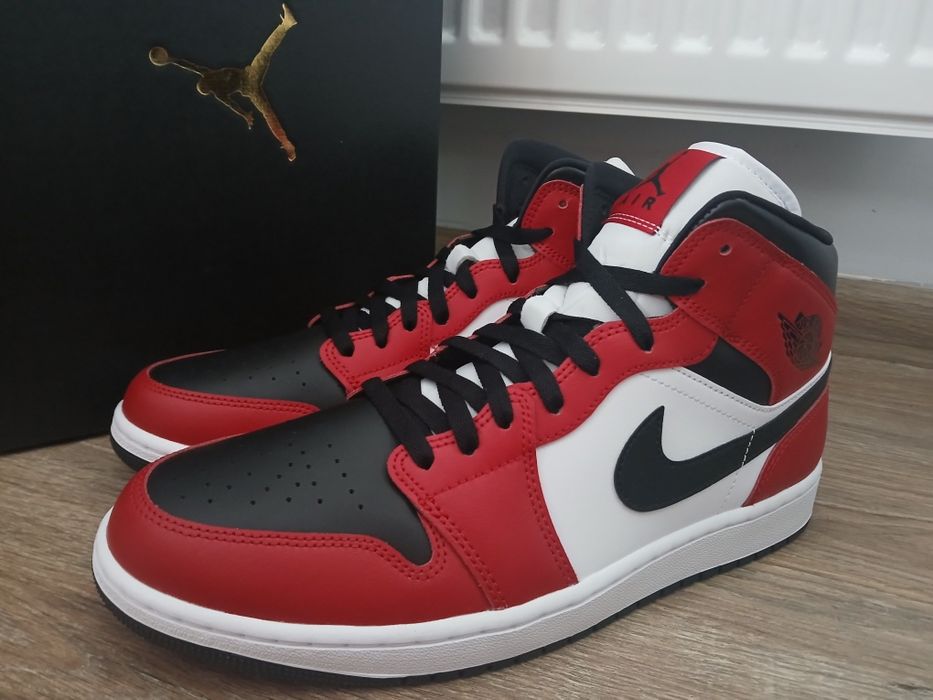 Nike Air Jordan 1 Mid r.48,5 nba bulls basket retro hip hop dunk force streetwear