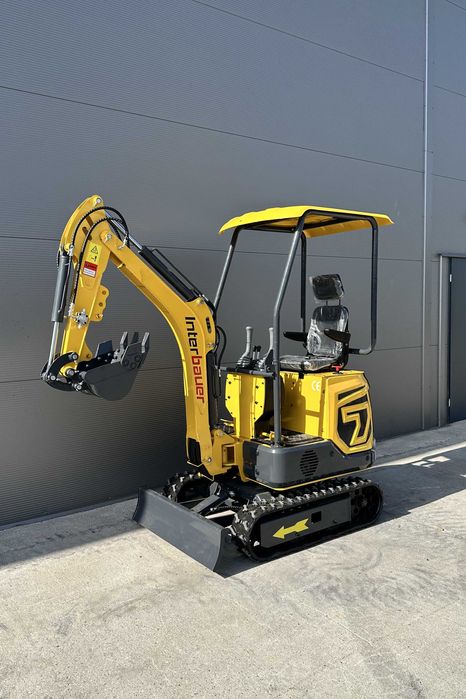 NOWA minikoparka Interbauer IB10 1100kg RAMIĘ SKRĘTNE świeca żarowa