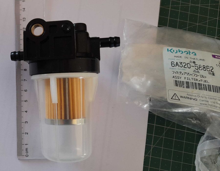 Filtro Separador água 6A320-58862 para tractor Kubota