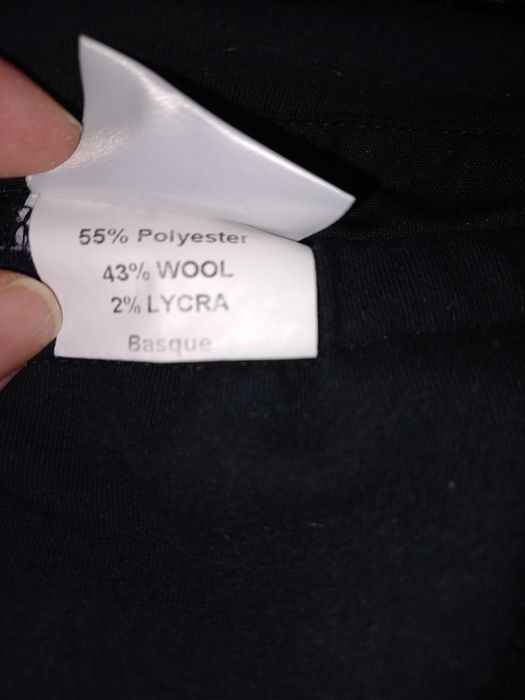 Czarne spodnie ciążowe r.12 dla niskiej pani