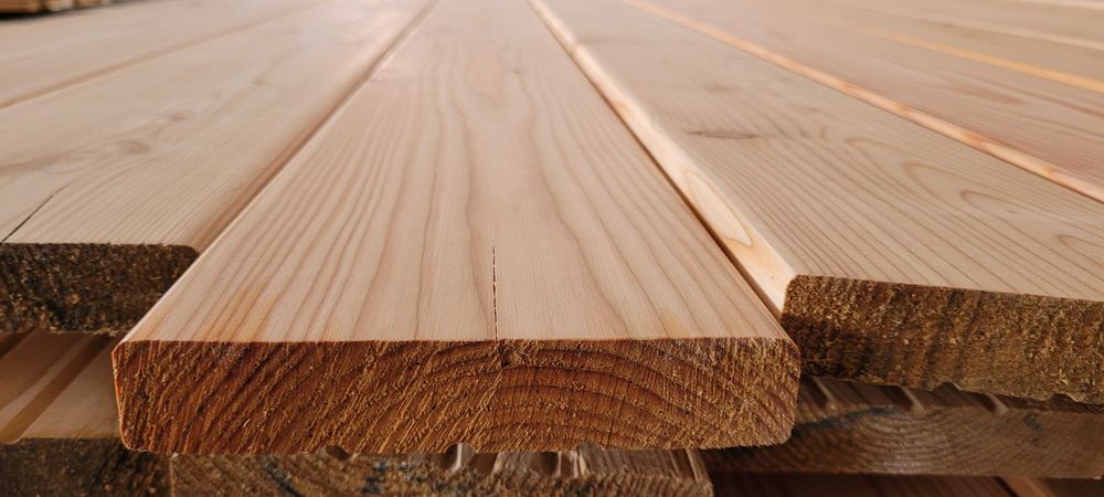 Deska tarasowa  Modrzew ryflowana/gładka. Łódź, Bełchatów, Kleszczów