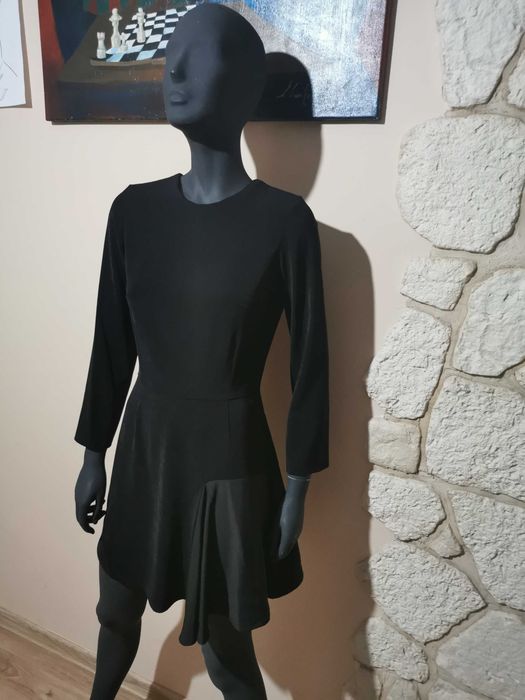 Sukienka czarna mini Milena Płatek r.XS nowa sale -60% super model