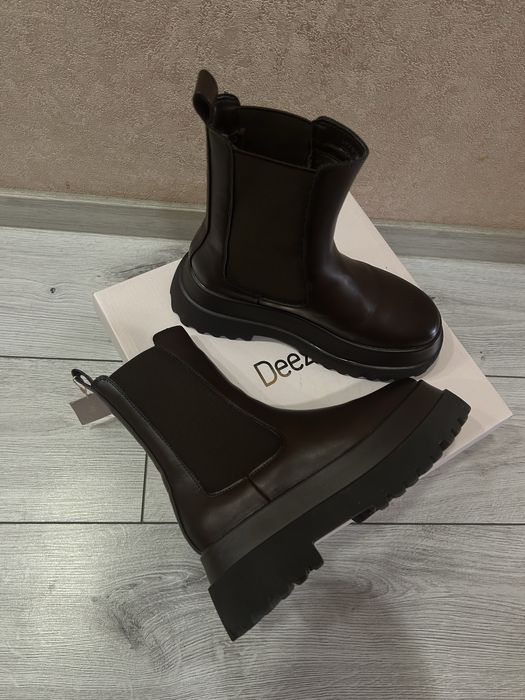 Челсі шкіряні коричневі