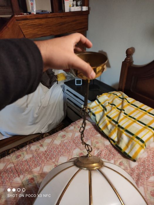 Candeeiro Teto - Bom estado