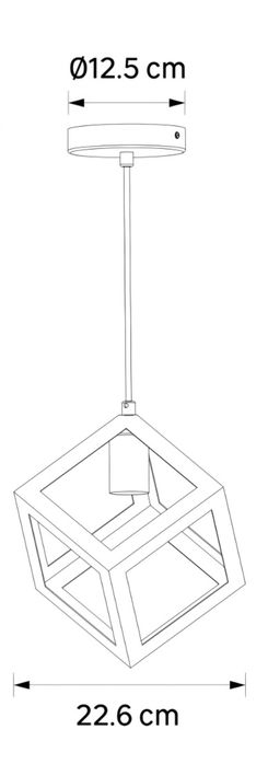Lampa wisząca loftowa biała