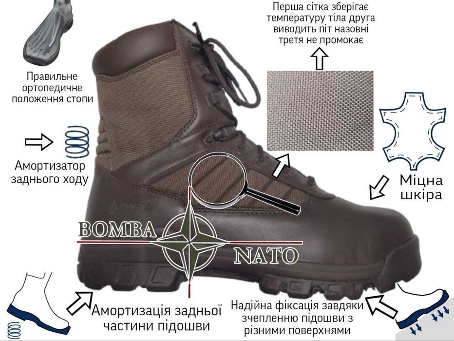 Берці Bates Brown Patrol. Англія, оригінал.