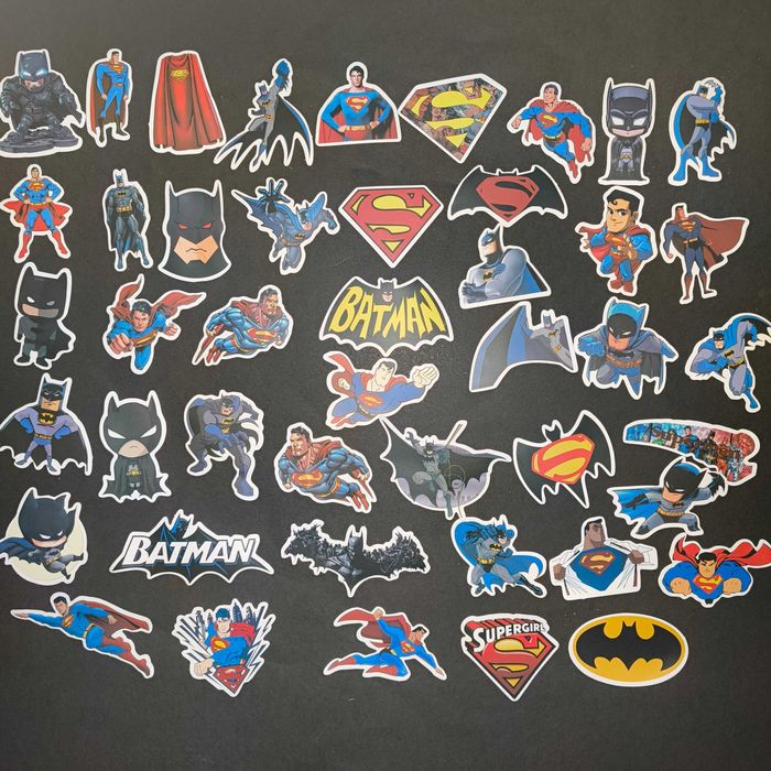 45 Autocolantes Super Heróis Batman Spider Man