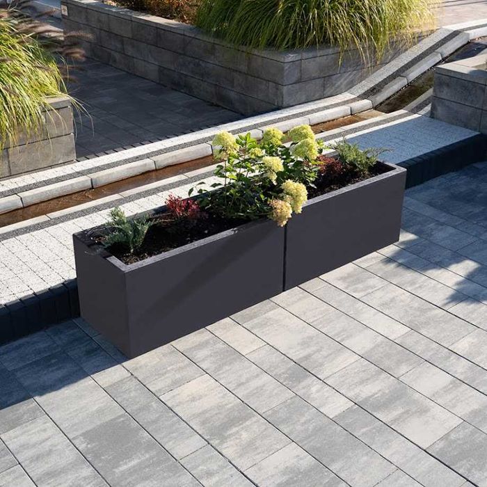 Donica betonowa ogrodowa ZEN 50x100x50 cm grafit Styrobud