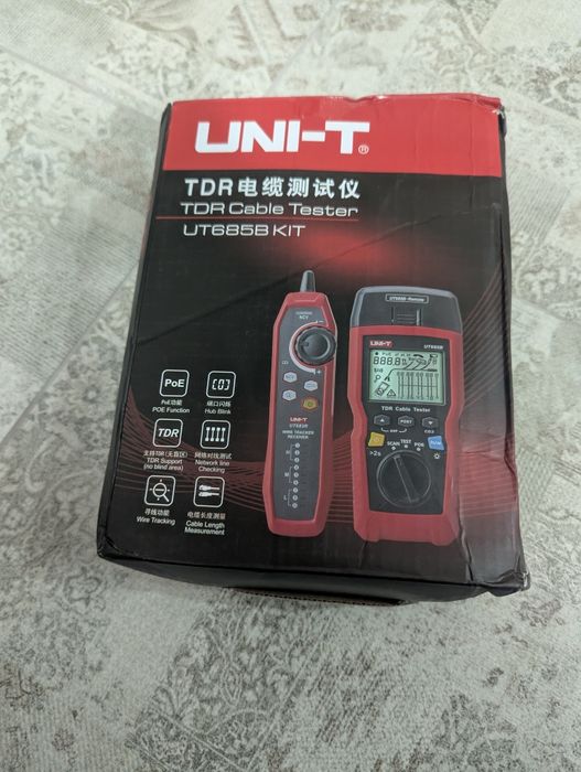 Професійний TDR кабельний тестер UNI-T UT685B KIT (PoE, трасошукач)