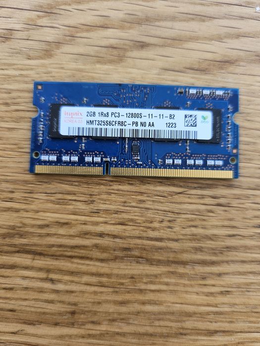 2x 2GB DDR3 1600Mhz PC3-12800S