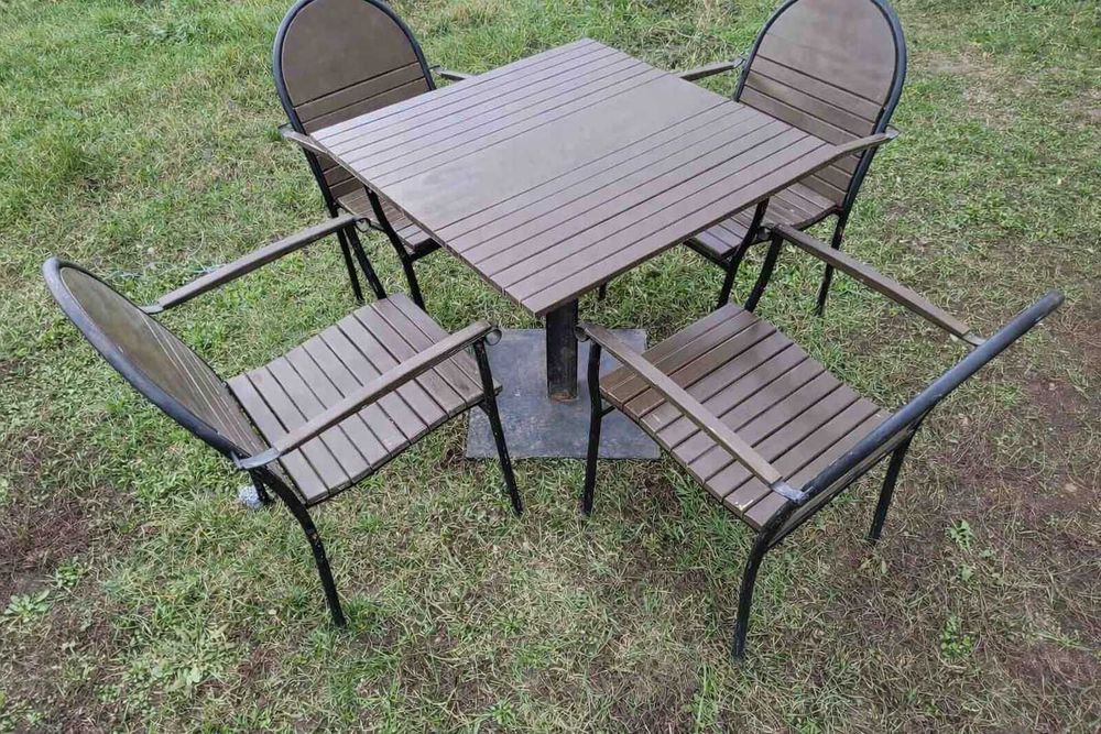 БВ меблі для літніх кафе, садові меблі. Реставровані садові меблі.