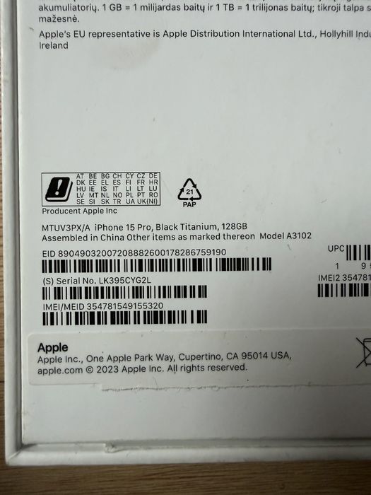 iPhone 15 pro 128 GB