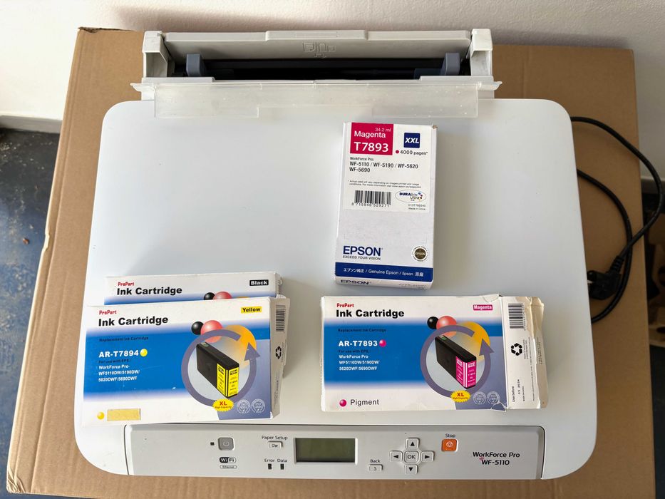 Impressora Epson WorkForce Pro WF-5110 + tinteiros incluídos