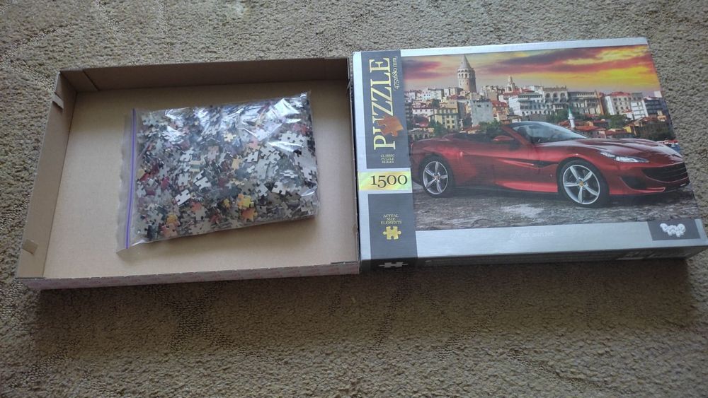 Пазли "Червоне авто" 1500 елементів DANKO TOYS
