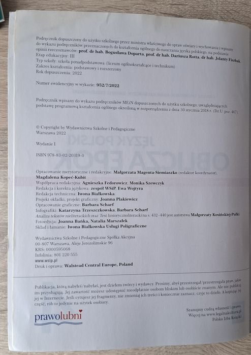 Oblicza epok "4" Język polski