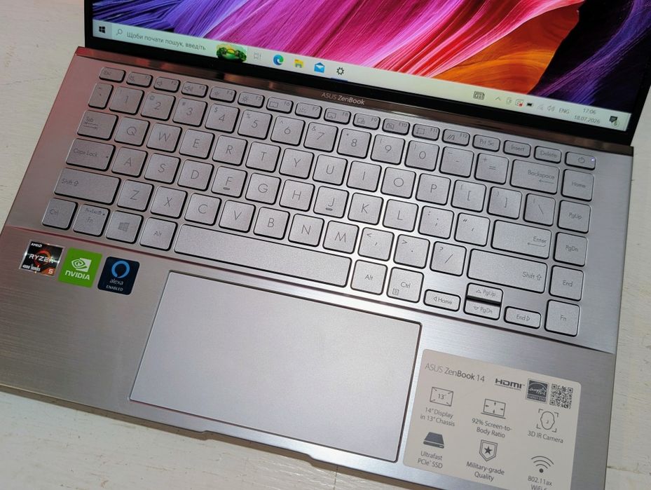 Asus ZenBook 14 Q407IQ Ryzen 5_Geforce MX350