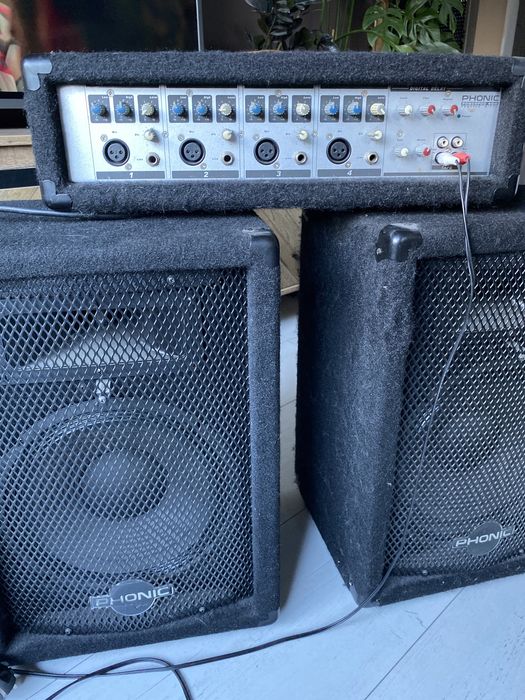 Głośniki PHONIC + mixer Czyżowice • OLX.pl