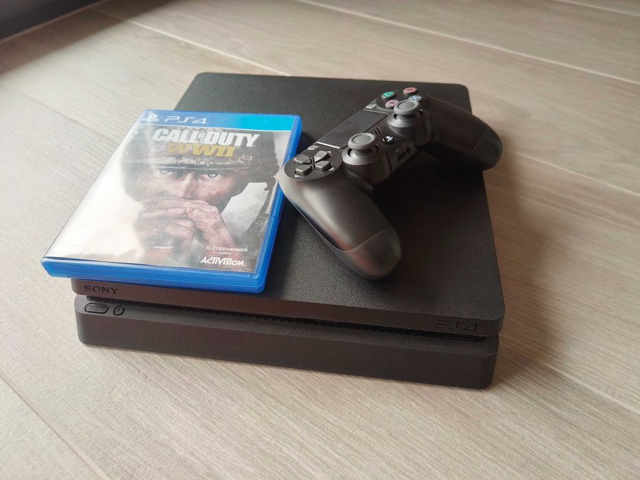 Playstation 4 Slim 1TB com comando e jogo