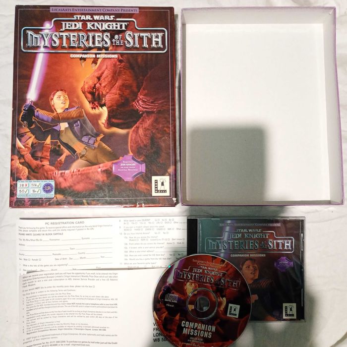 Star Wars Jedi Knight Mysteries of the Sith Big Box PC Eng