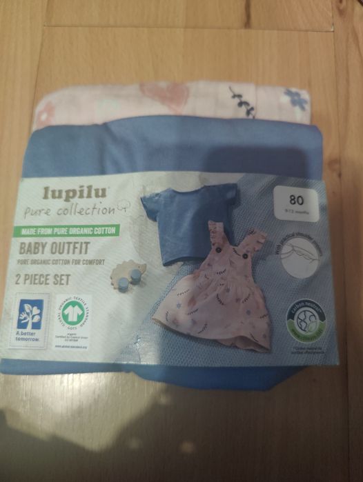 Komplet niemowlęcy z biobawełny