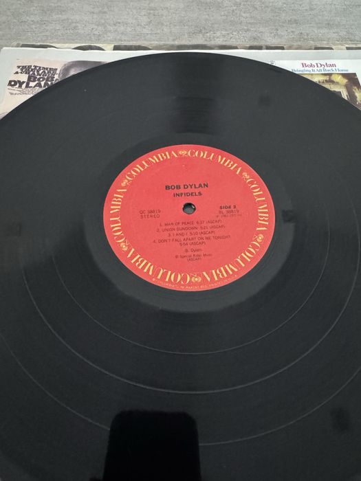 Coleção de discos de vinil do Bob Dylan