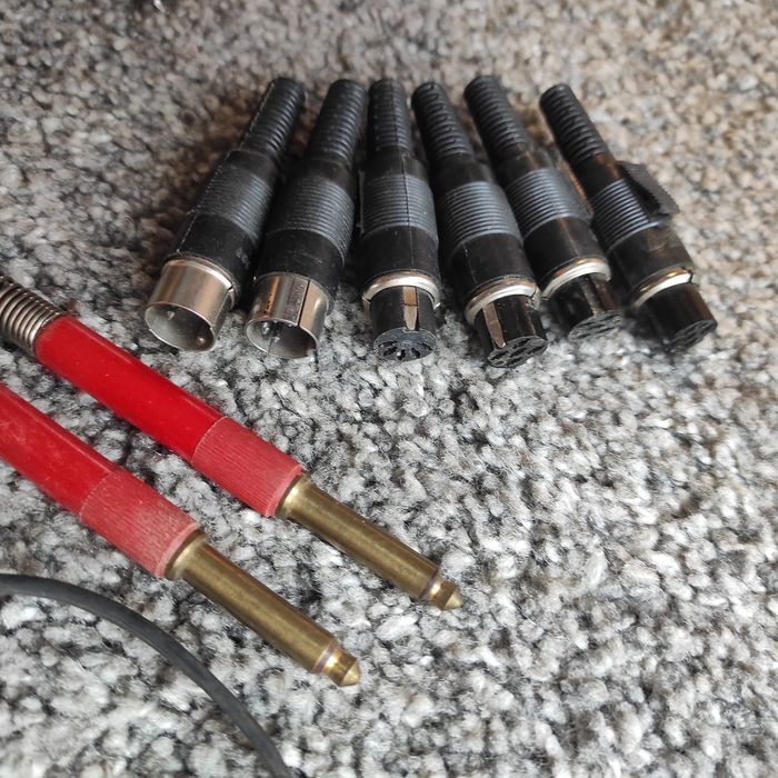 UNITRA gniazdo wtyk din kabel przewód słuchawkowe głośnikowe jack