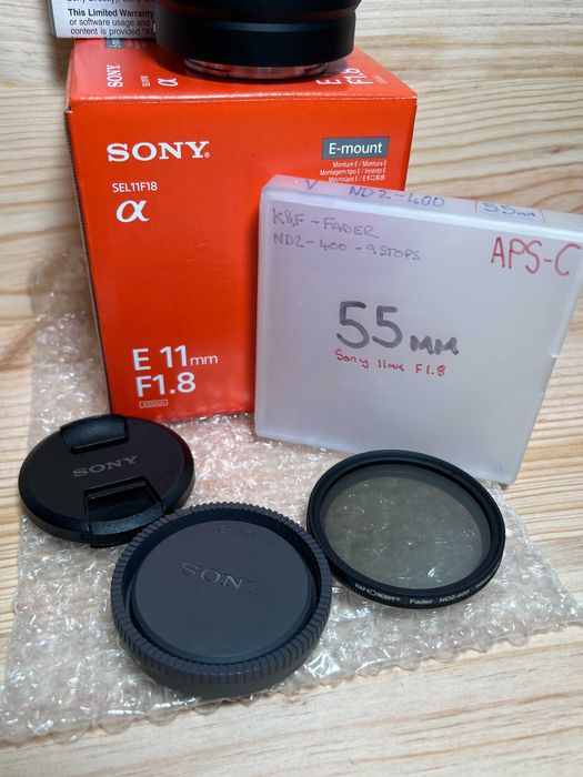 Sony SEL11F18 - 11mm F1.8 - E-Mount - APS-C