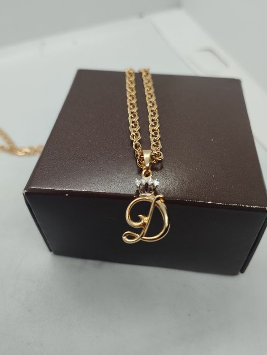 Золотой кулончик буква Д 1.04 грамма