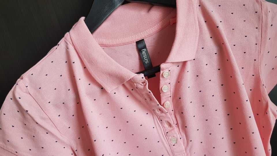 sinsay koszulka polo w serduszka S