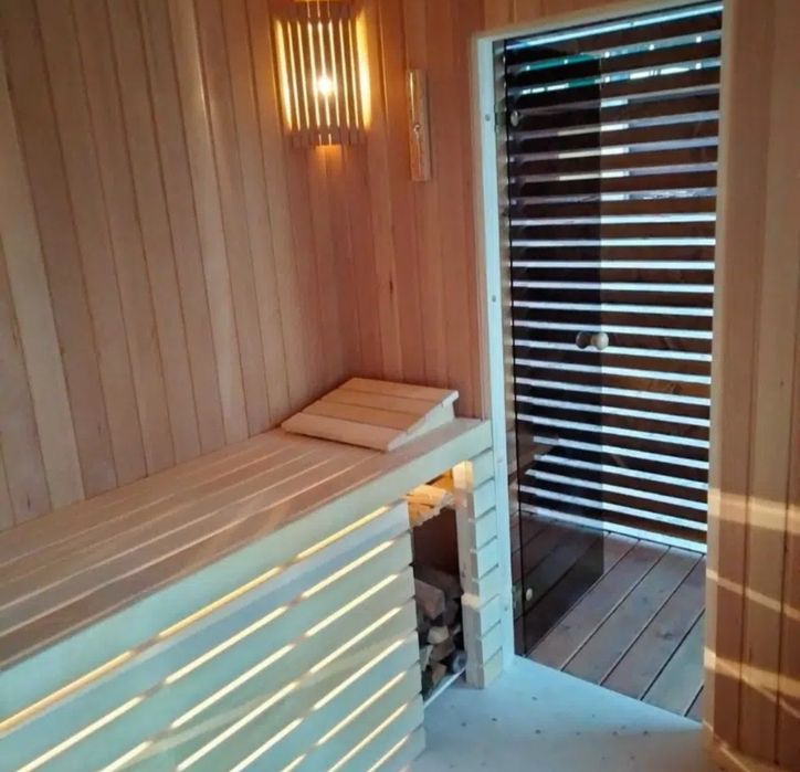 Piękna Sauna Ogrodowa zewnętrzna 3,5x2m + Piec  Leasing Raty