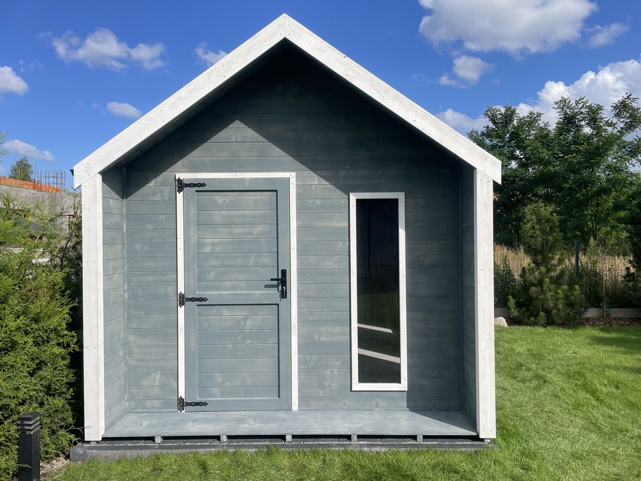 3x3 Domek drewniany, narzedziowy, nowoczesna stodola, sauna