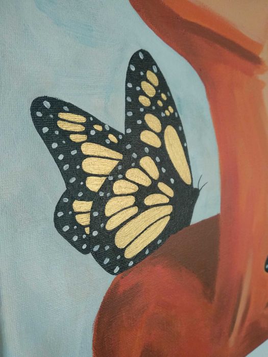 Quadro original pintado a tinta acrílica