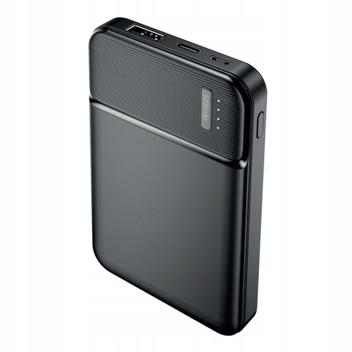 Kieszonkowy Powerbank 5000Mah Usb C Micro 12W