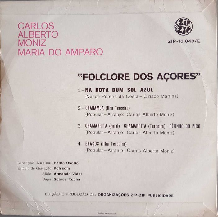 Carlos Alberto Moniz e Maria do Amparo - - - - - Na Rota Sol Azul - EP