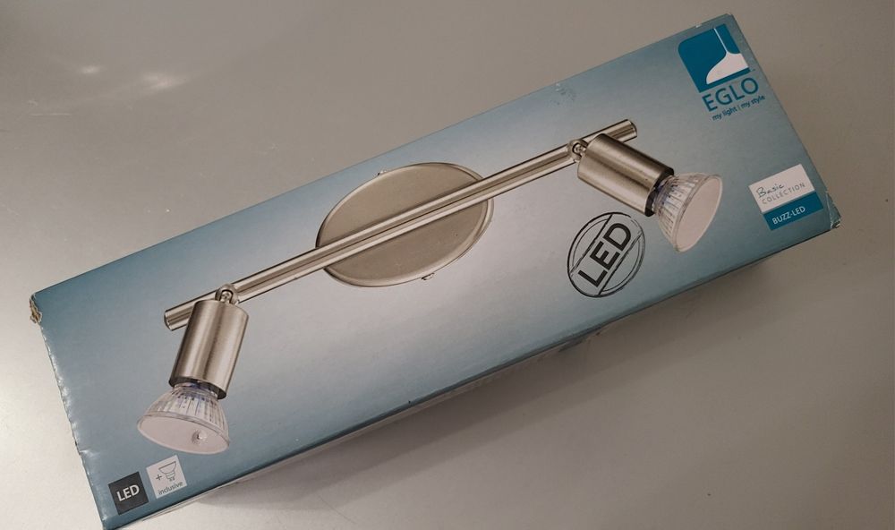 EGLO Candeeiro BUZZ-LED - 2 Focos - 2X GUI10 3W