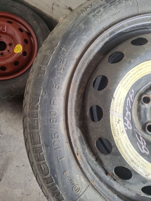Koło zapasowe dojazdowe Alfa 159 rozmiar 15 cali cienkie